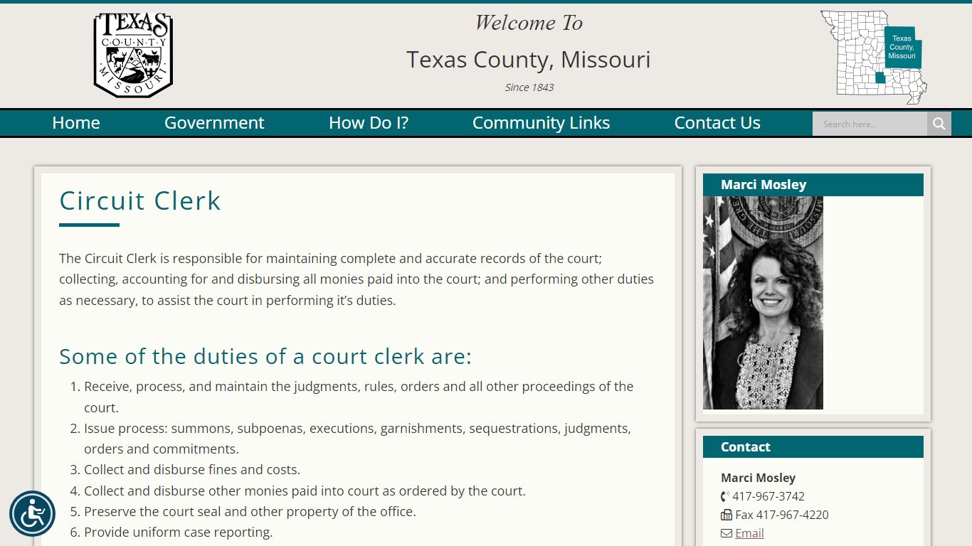 Circuit Clerk | Texas County, Missouri