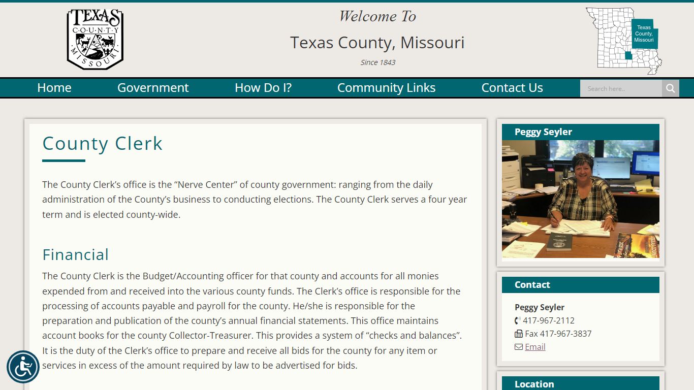 County Clerk | Texas County, Missouri