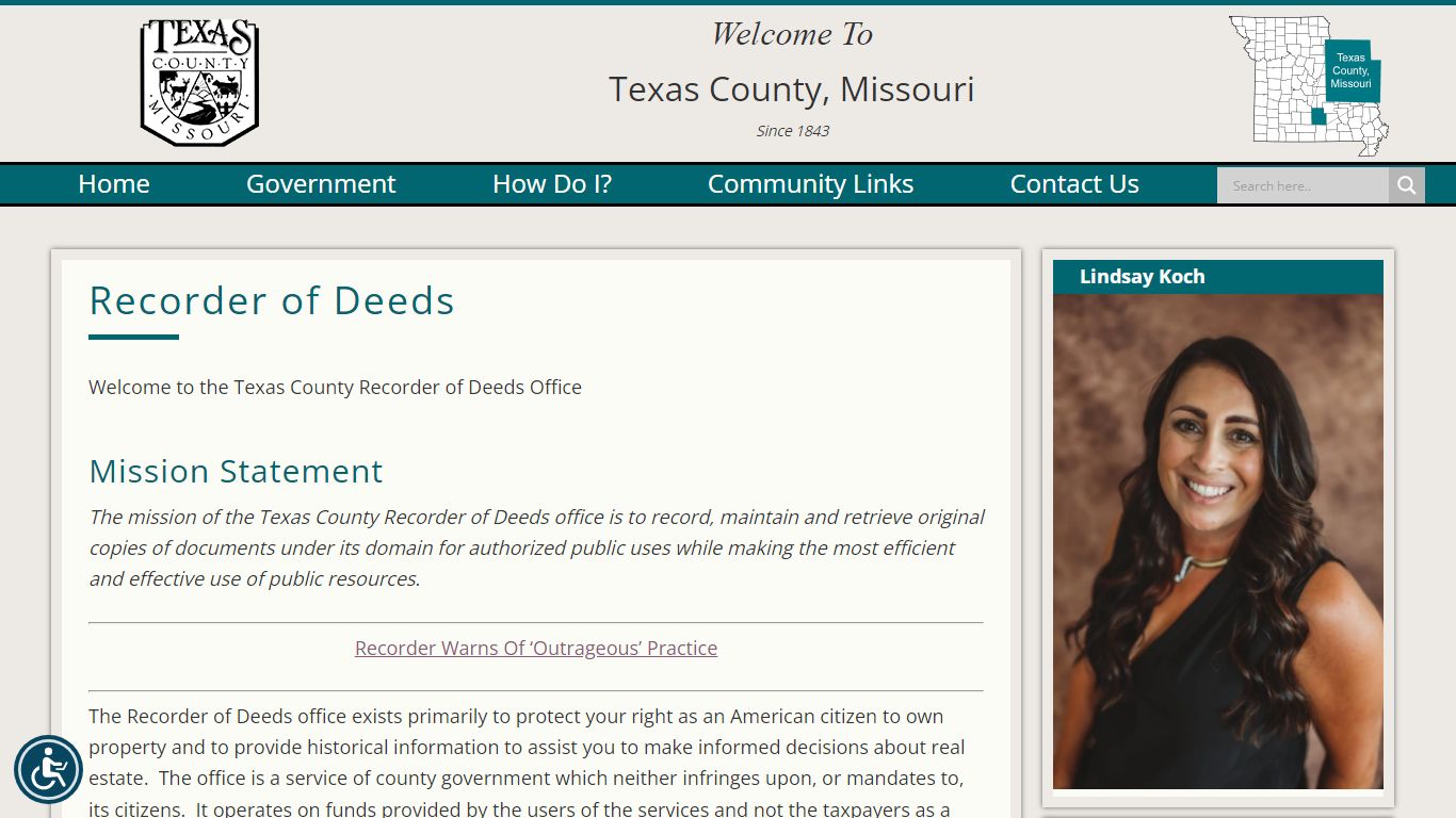 Recorder of Deeds | Texas County, Missouri
